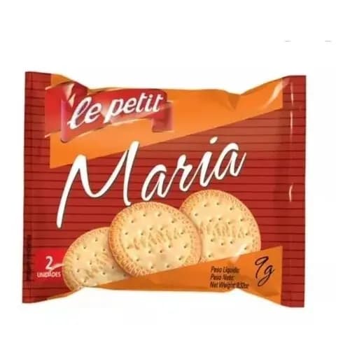 Biscoito/Bolacha Tipo Maria- Sachês c/ 2unid. cada- Cx C/180un de sachês/ Lanche Rápido- Recepção Clínica Reunião