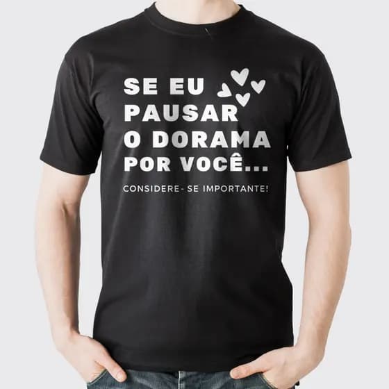 Camiseta Dorama dorameira K-drama Coração Coreano unissex 100% Algodão Envio imediato