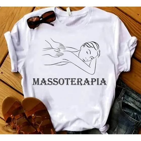 Camisa Massoterapia Unissex T-shirt Profissão Envio Imediato 2025