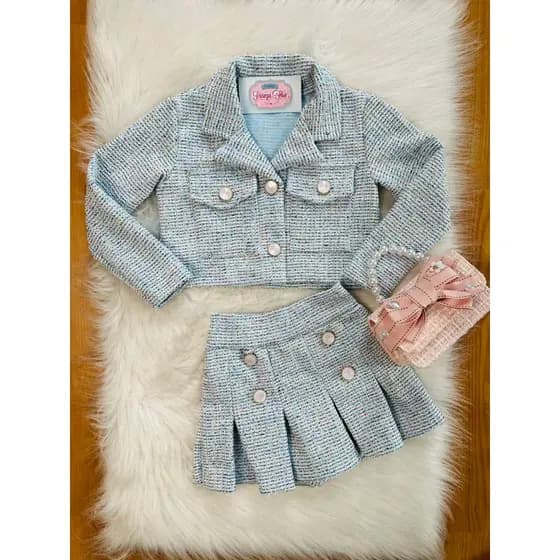 Conjunto Infantil Tweed Delicado