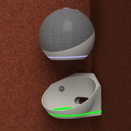 Suporte Para Alexa de parede e Funcionalidade Dot 4 Ou 5