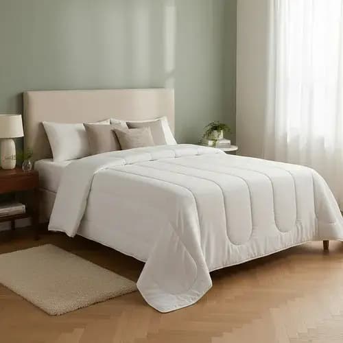 Edredom Casal Queen 2,40 x 2,20 Avulso 400 Fios Hotel - Micro Percal - Cama Aconchego Decoração Quarto Várias Cores