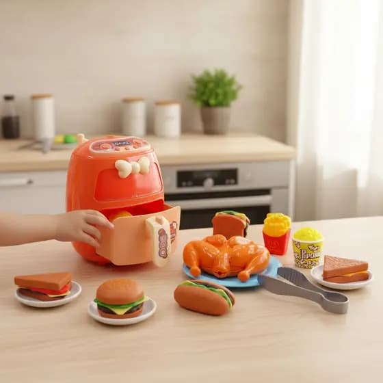 Conjunto Air Frye Infantil Luzes e Acessórios Brinquedo Educativo Seguro