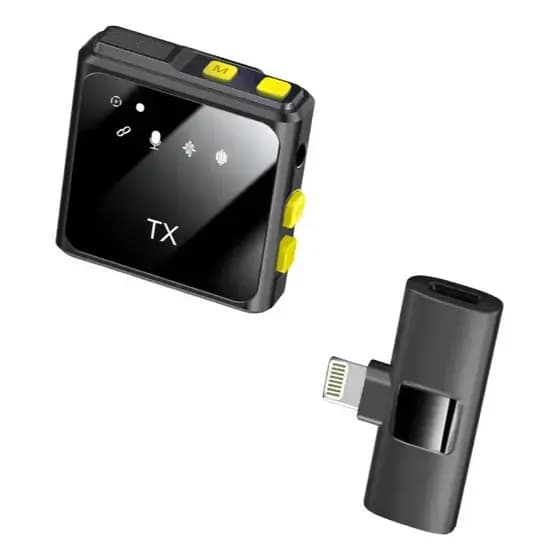 Microfone Lapela Sem Fio Plug And Play Digital Anti Ruído