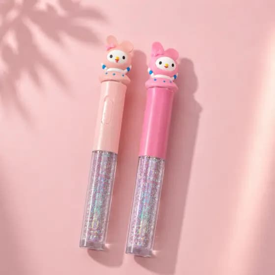 Gloss Labial com Luz LED Hidratante Brilho Intenso Longa Duração Maquiagem Feminina