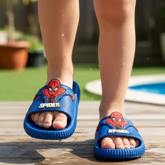 Chinelo Nuvem Aranha Ultra Macio e Leve Slide Infantil Homem Spider Juvenil Adulto Antiderrapante Conforto Ortopédico
