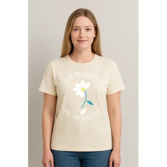 Camiseta 100% algodão Bem me quero, mal me aguento. Camiseta feminina bem me quero, blusa em 100% algodão feminina bem m