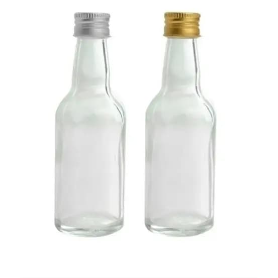 10-unid.garrafinha 50ml com tampa aluminio