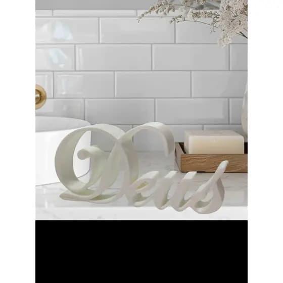 Enfeite palavra Deus decoração para casa, sala e escritório