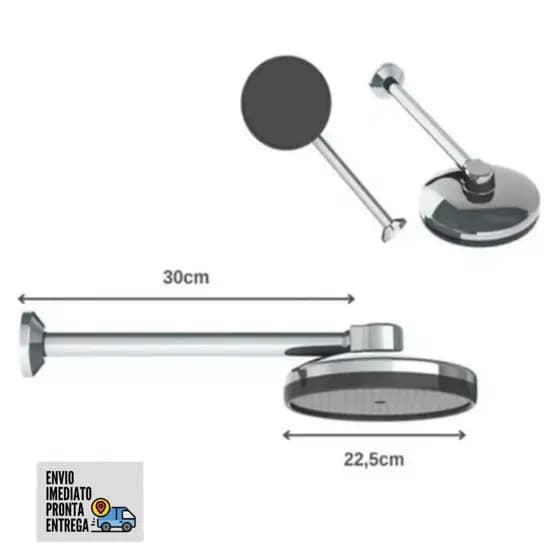 Chuveiro Vale Máxi 225mm Cromado – Ducha Fria de Alta Pressão