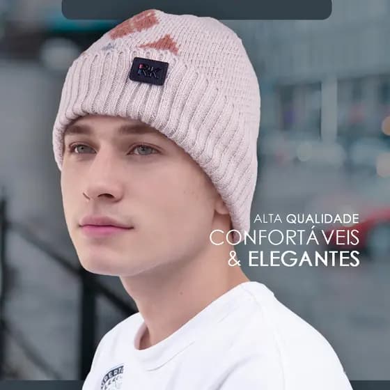 Gorro Touca Masculina Feminina Tricotado Quente Fashion KZ5169IR