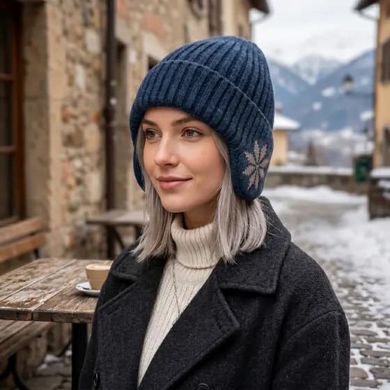 Gorro Touca Masculina Feminina Adulta Unissex Tricotado Quente Interno Fashion Com Protetor Aquecedor FMZ6349FN