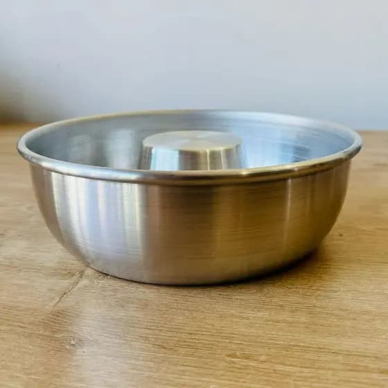 Forma De Bolo Assadeira em Alumínio Polido 24cm Para Bolos E Tortas Forma Alta
