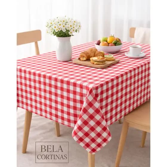 Toalha De Mesa e Forro de Mesa Xadrez para Piquenique 4,6 e 8 lugares | Diversas Cores