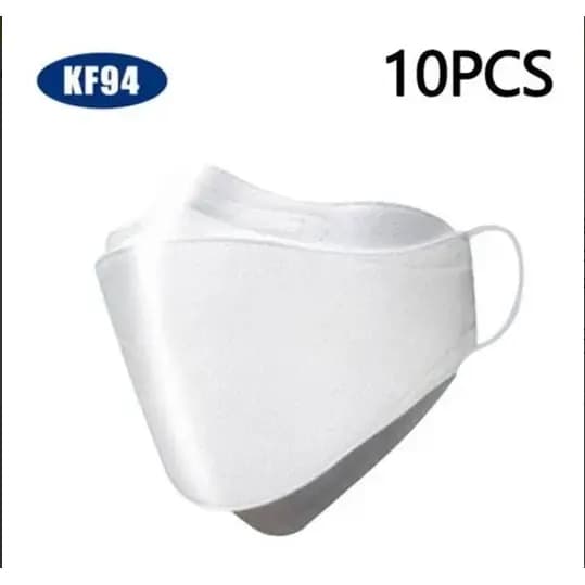 Kf94 Máscara Facial Filtração Gás Máscaras Faciais 10 Pcs