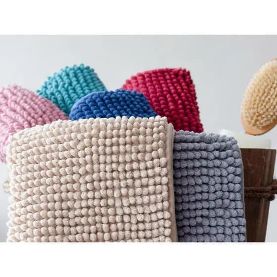 Tapete de Banheiro Antiderrapante Popcorn 58x38 cm - Camesa | Macio e Absorvente