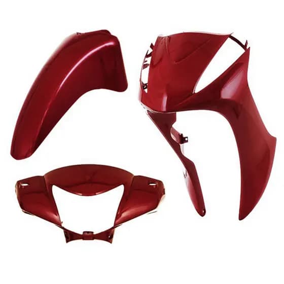 Kit Carenagem 3 Peças Moto Biz 100 125 2011 2012 2013 2014 2015 Roupa Plastico Cromo Forte