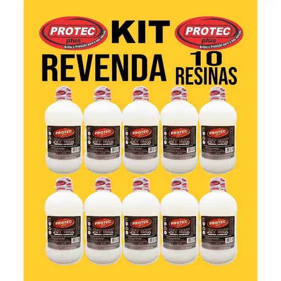 Kit com 10 ceras Jet mix Resina Acrilica para carros