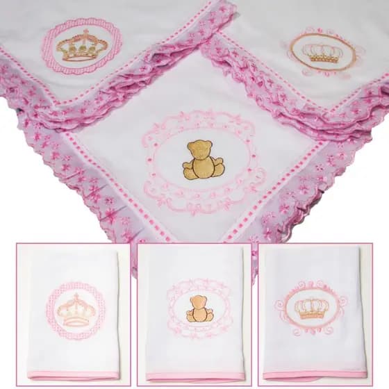 Kit Maternidade 6 peças - Cueiro e Fralda de boca