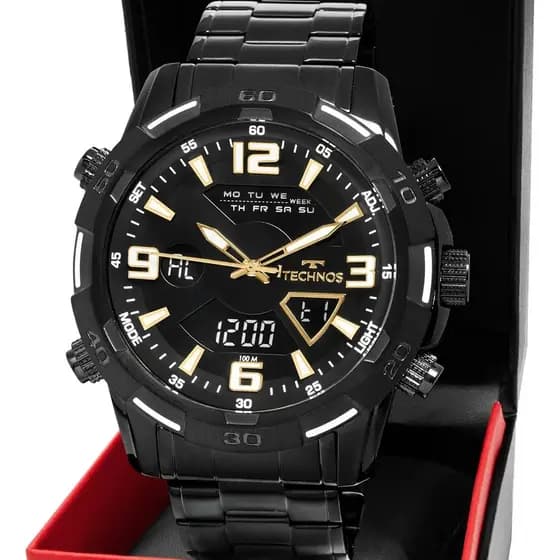 Relógio Technos Masculino Digitech Preto - W23305adb/1p