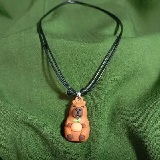 Colar Capybara – Fofo e Kawaii, Perfeito para Qualquer Idade