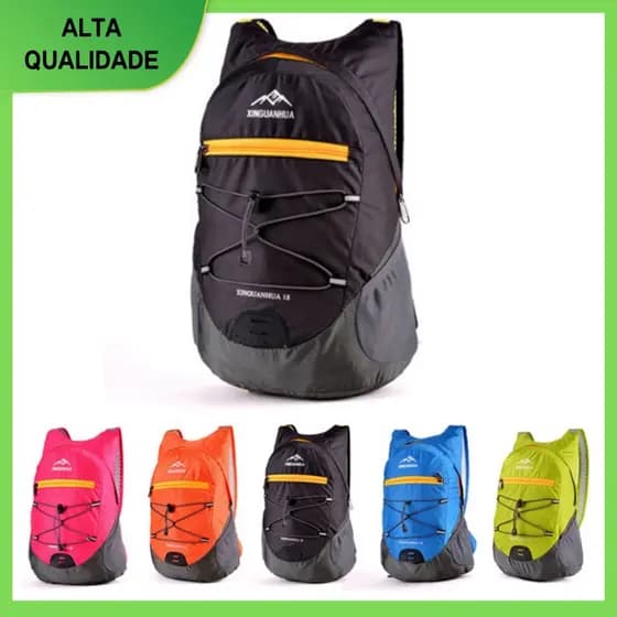 Ultraleve Nylon Impermeável Mochila Bolsa De Ombro Caminhadas Viajar Dobrável Sacos Ao Ar Livre Multi Bolsos Grande Capacidade Para O Ciclismo