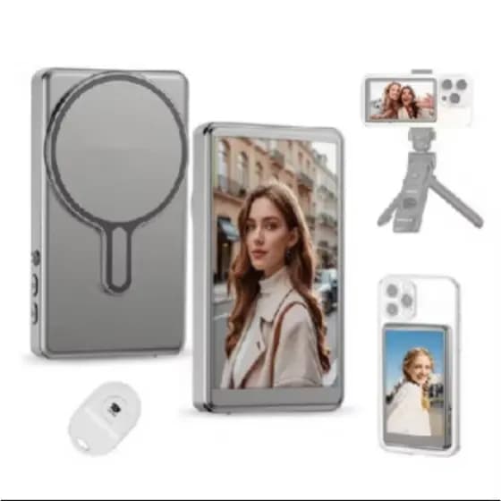 Monitor de Tela Magnético para iPhone e Android com Conexão Sem Fio