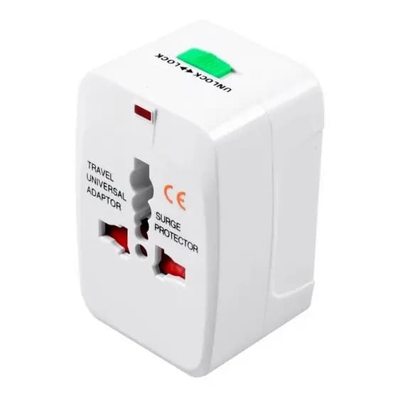 Adaptador Tomada Universal Bivolt Benjamim Padrão Internacional Para Vigem Eua UK US Comércio por grosso