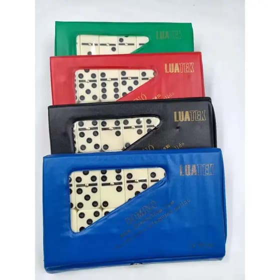 Domino de Osso Profissional com estojo - 28 peças