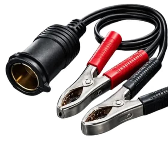 Adaptador 12volts Cabo Eletrico Plug Garra Acendedor/jacaré Bateria Carro