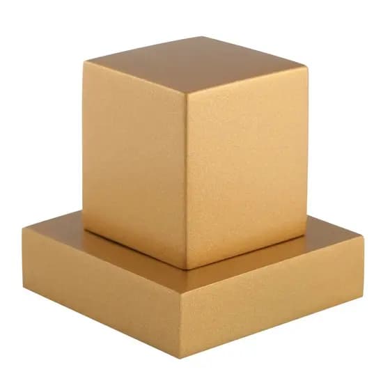 Acabamento Dourado Quadrado Luxo para Registro Banheiro Pressão e Gaveta Padrão Deca ABS