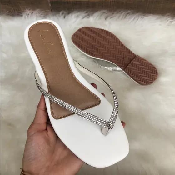 Rasteira Delicada Confortável Numero Especial 41 42 43 44 45 Ana Baesse Sandalia Chinelo Enfiar o Pé