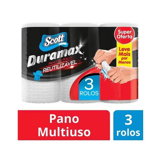 Pano Multiuso Scott Duramax Premium - 174 Unidades 3 Unidades