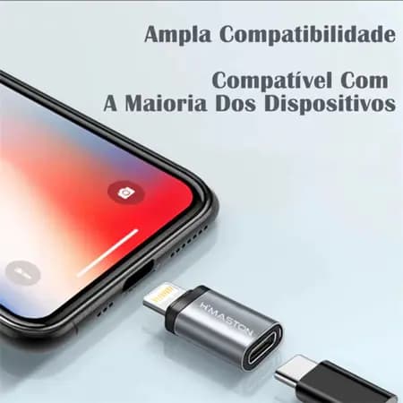 Adaptador USB-C para Lightning Compatível com iPhone