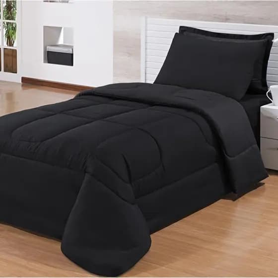 Kit Edredom 3 Peças Para Cama Box Dupla Face Com Fronhas Edredom Queen,King e Solteiro