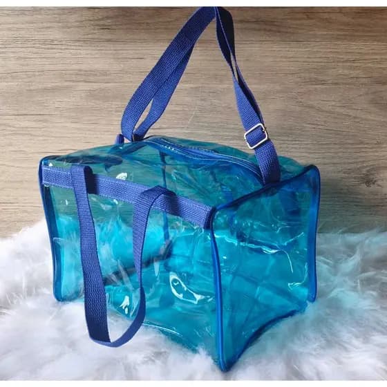 Mala Maleta Plastico fosco/trabalho/escola/praia/enfermagem/academia/natação
