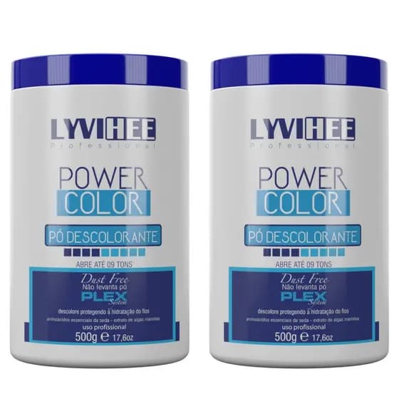 02 - Pó Descolorante Azul Power Color Plex Lyvihee 500g