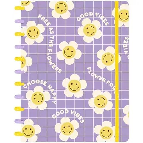 Caderno de disco G, Lilás, 80 folhas, CDFSP-3RTR, Iscool - PT 1 UN