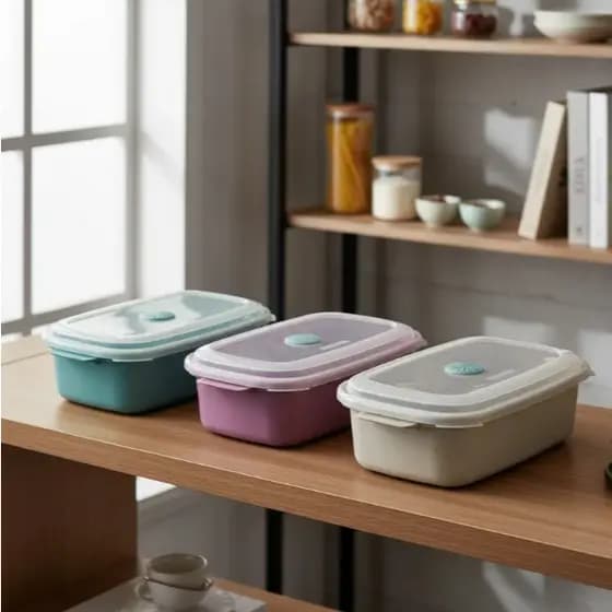 Pote Plástico Sanremo Kit Com 3 Potes 1,100ml Vac Freezer
