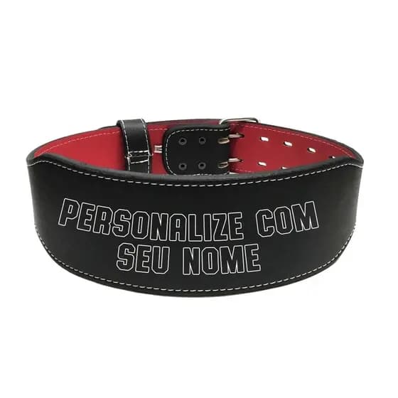 Cinturão De Couro Personalizado - Exercícios Com Peso