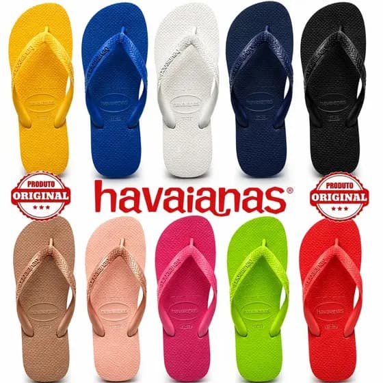 Chinelo Havaianas Top Original Todas as Cores e Tamanhos Unissex Adulto