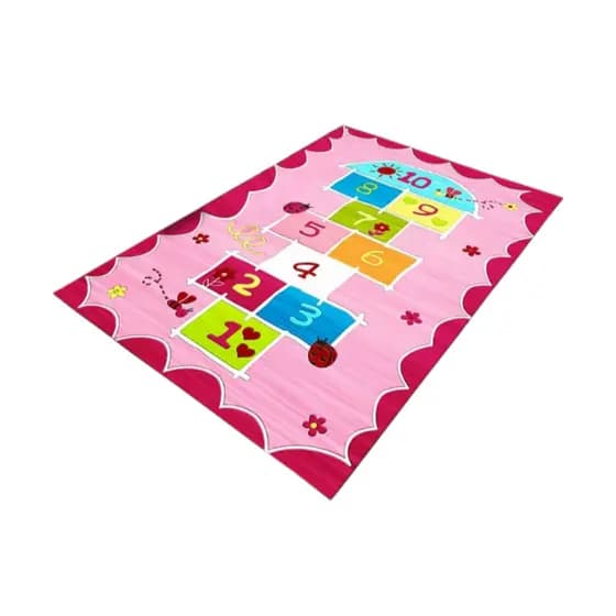 Tapete Infantil Bebe Amarelinha 1,40 x 1,00 Kids Antiderrapante Criança Menina Menino