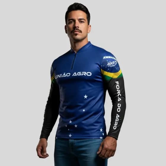 Camisa Agro UV50+ Proteção Solar Secagem Rápida Leve e Respirável