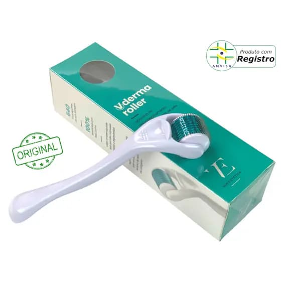 V Dermaroller 1.0mm com Anvisa Variestética Original 540 Microagulhas