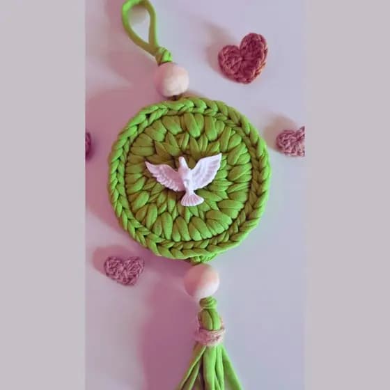 Mandala de Páscoa em Crochê