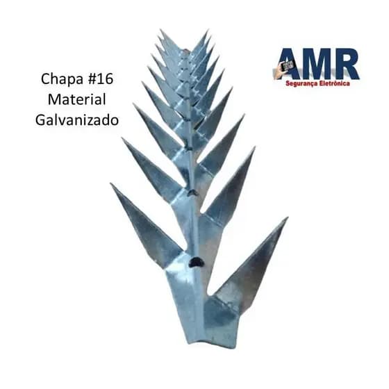 kit 10 Lança De Muro Tipo V 50 Cm cada Galvanizada - total de 5 metros