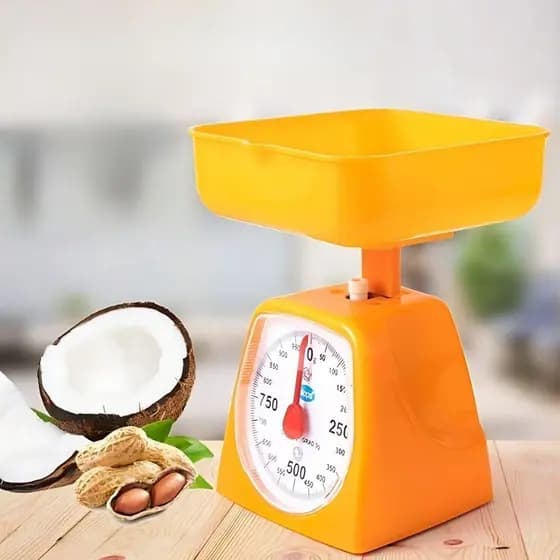 Balança para Cozinha Analógico 5kg Balança Analógica Manual com Visor Digital Pesar Comida Colorida