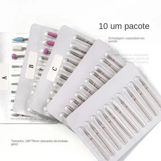 Ferramentas de Manicure Ferramentas de Manicure Tratamento de Borda Frontal Estilo Russo Kit de Arranjo de Cabeçote de Polimento Removedor de Pregos Máquina de Polimento Universal Exfo Frontal