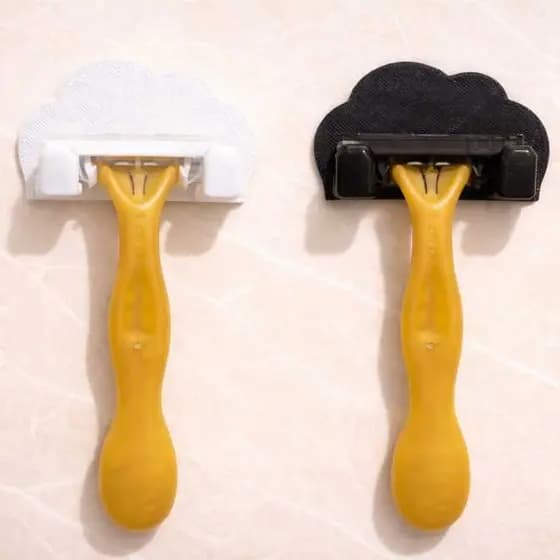 Suporte para Aparelho de Barbear Universal - Instalação Sem Furos, Design Elegante