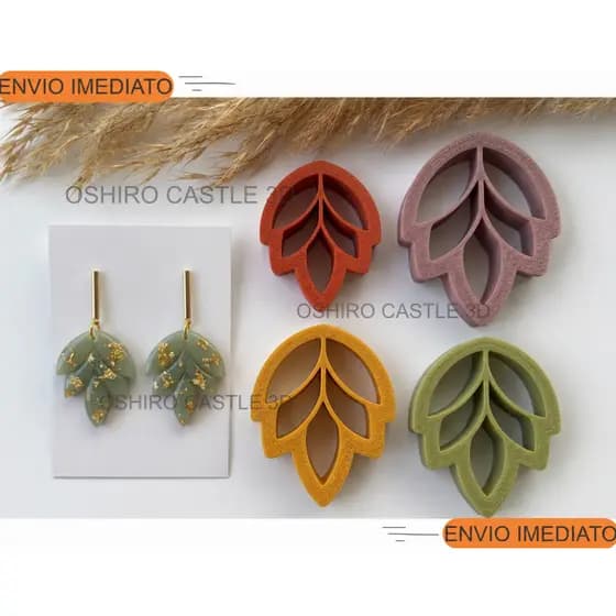 kit 4 Cortadores Molde - Peças para Artesanatos Biscuit Pasta americana Argila